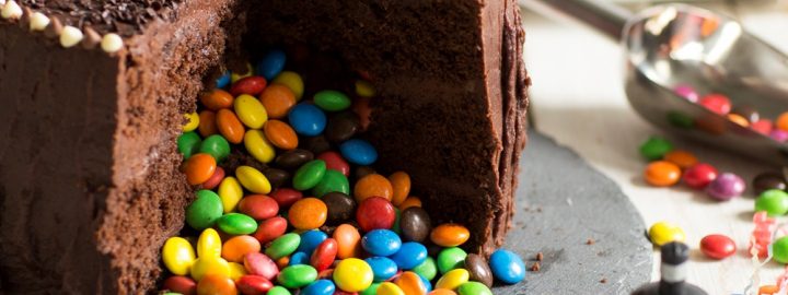 Trick or treat chocolate cake