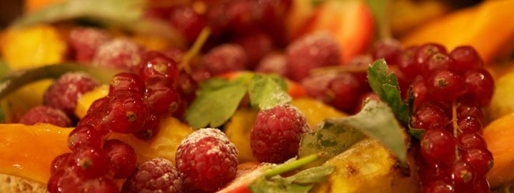 Exotic fruit tart