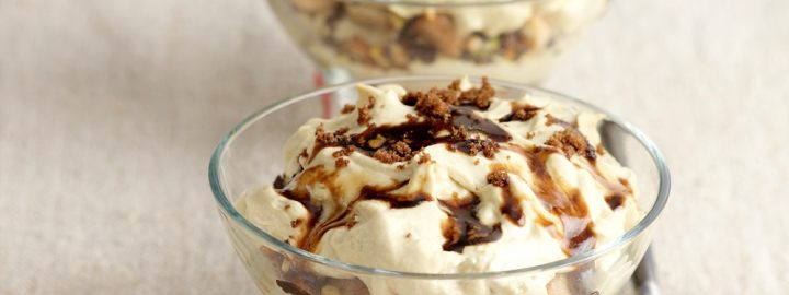 Chocolate and nut tiramisu