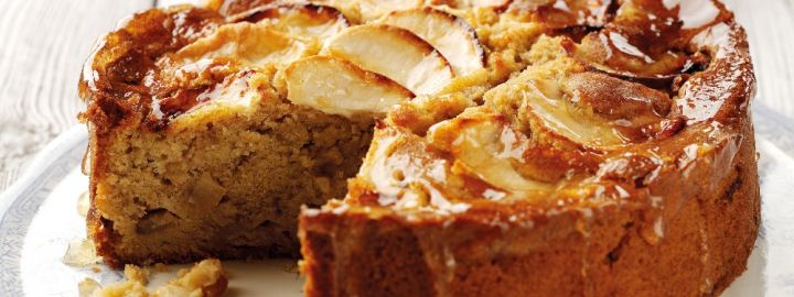 Spiced Bramley apple cake