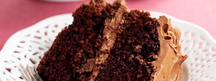 Rich moist chocolate cake