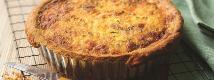 Proper quiche lorraine