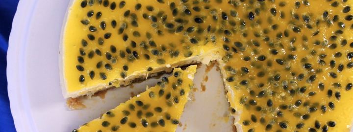 Passion fruit cheesecake