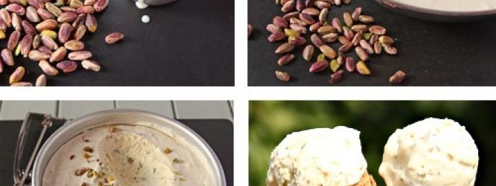 No-churn pistachio ice cream