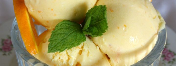 Orange Cointreau ice cream