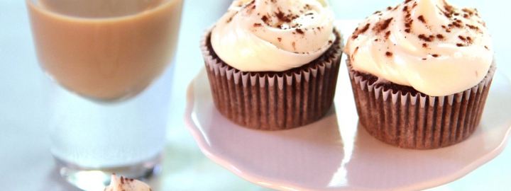 Baileys and chocolate mini cupcakes