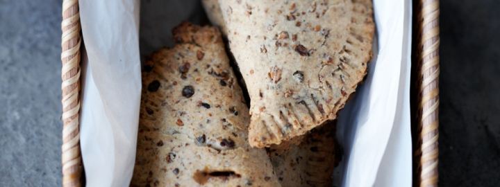 Wholemeal smoked cheese and sweet potato pasties