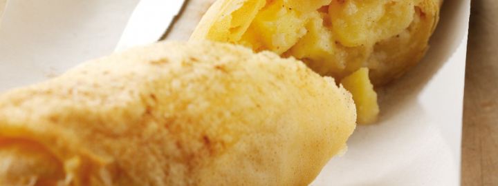 Calorie concious apple strudel