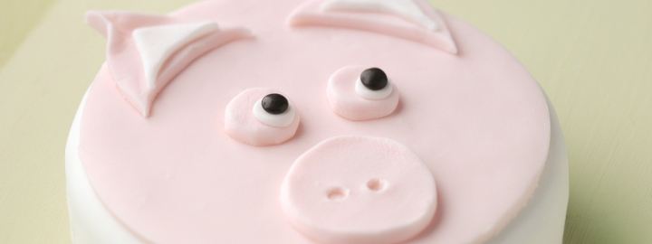 Marble pig cake