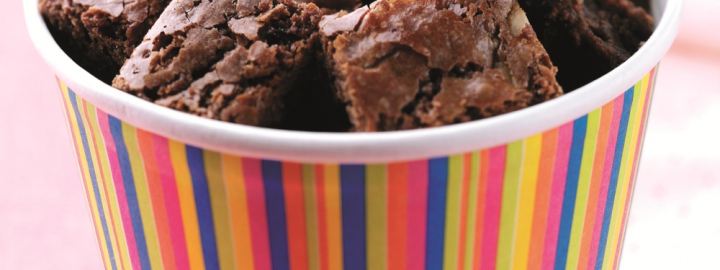 Mini chewy brownies