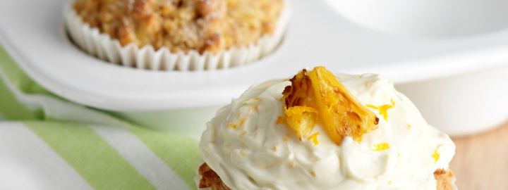 Carrot and pineapple muffins