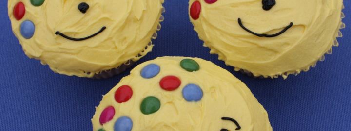 Pudsey bear cupcakes