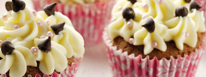 Chocolate cupcakes with buttercream