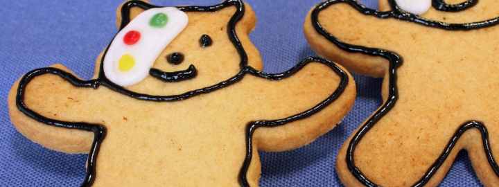 Pudsey bear cookies