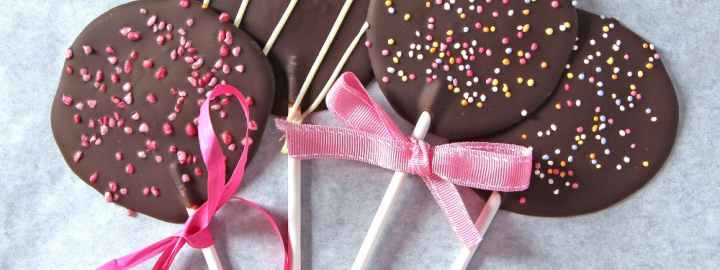 Chocolate lollipops