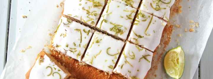 Mary Berry's iced lime tray bake