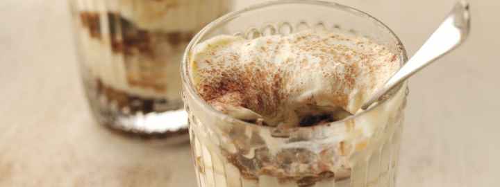 Orange blossom water tiramisu pots