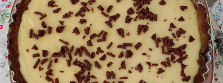 White chocolate and orange blossom tart | Eggcellentrecipes.com