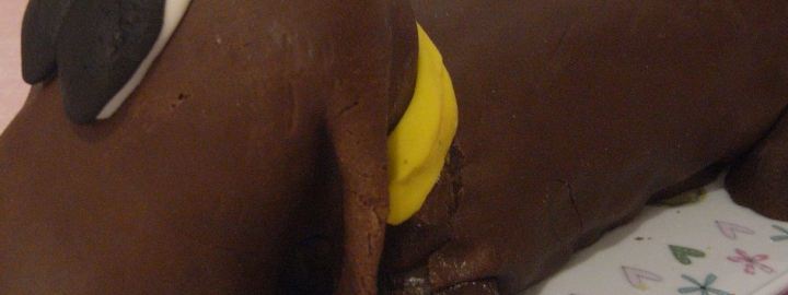 Sausage dog celebration cake | Eggcellentrecipes.com