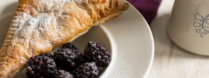 Apple and blackberry turnovers