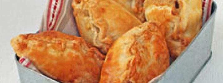 Cheese and onion pasties