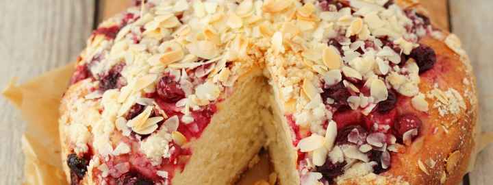 Cherry and almond cake