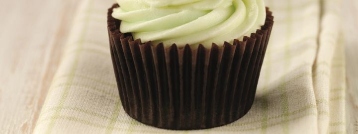 Chocolate and peppermint cupcakes