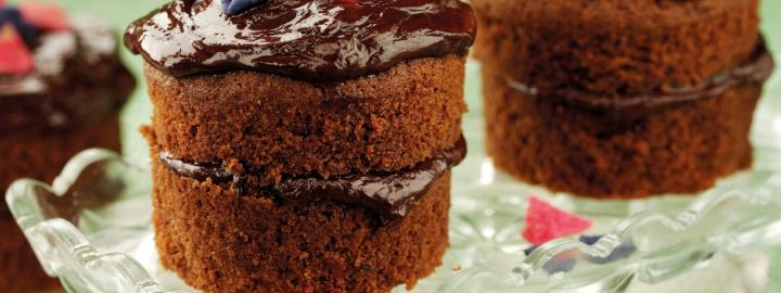 Chocolate and violet fancies