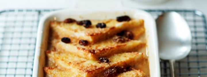 Classic bread and butter pudding