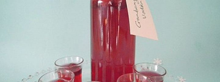 Cranberry vodka