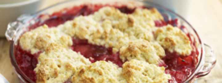 Damson cobbler