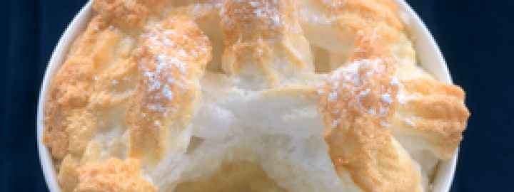 Individual citrus Queen of puddings | Eggcellentrecipes.com