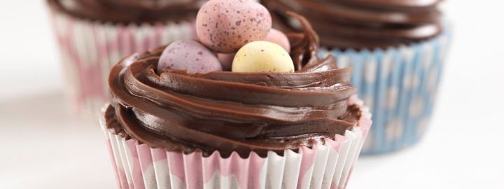 Easter chocolate cupcakes