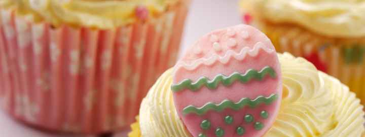 Easter lemon cupcakes