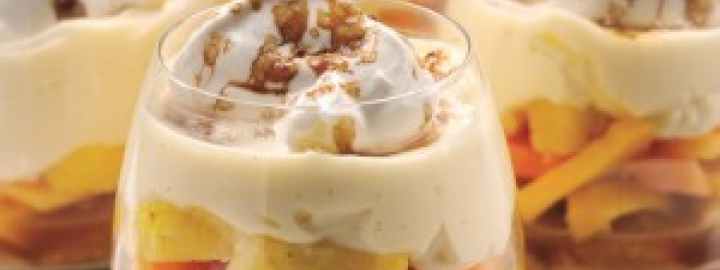 Tropical fruit trifle | Eggcellentrecipes.com