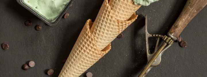 Mint chocolate chip ice cream | Eggcellentrecipes.com