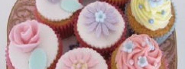 Flowery cupcakes