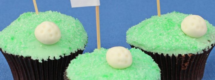 Golf cupcakes