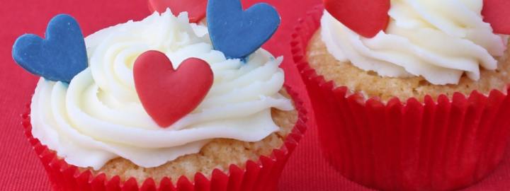 Heart cupcakes