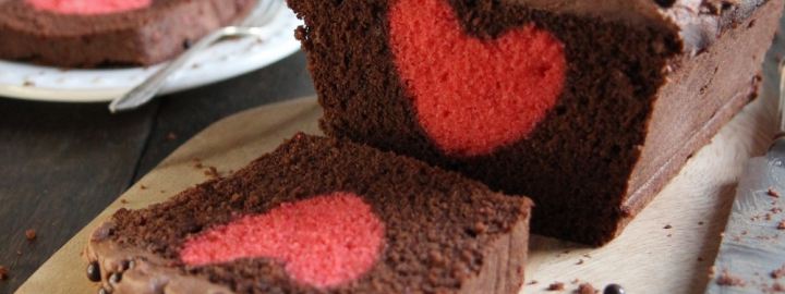 Hidden heart cake