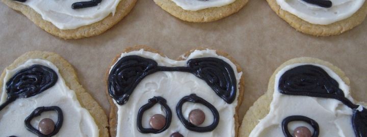 Panda cookies