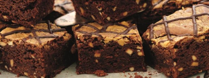 Peanut butter brownies