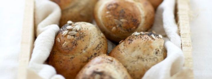 Poppy and sunflower seeded rolls