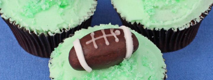 Rugby cupcakes