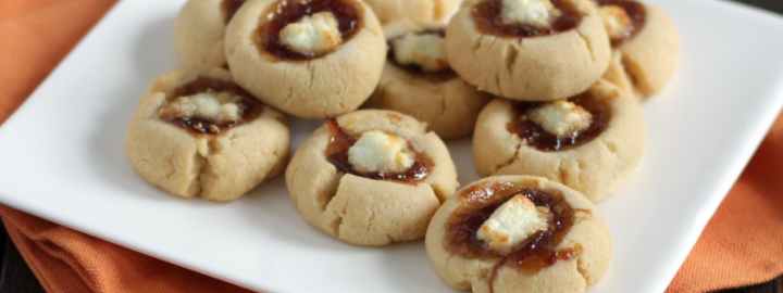 Savoury parmesan thumbprint biscuits