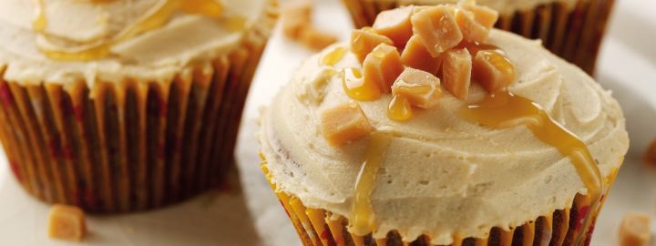 Sticky toffee cupcakes