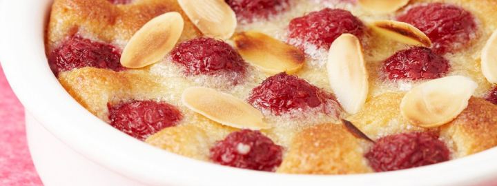 Strawberry clafoutis