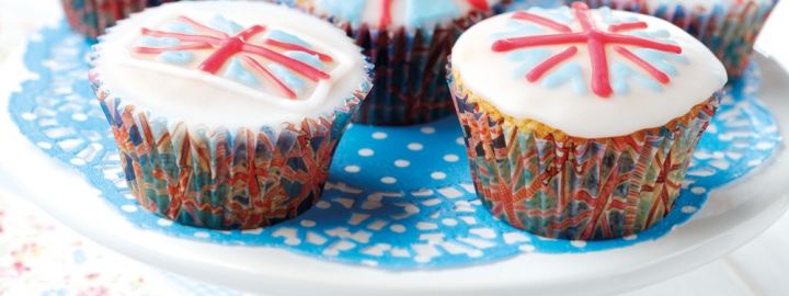 Union jack cupcakes