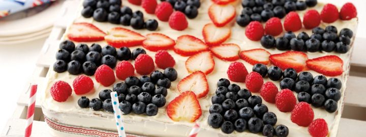 Union jack tray bake