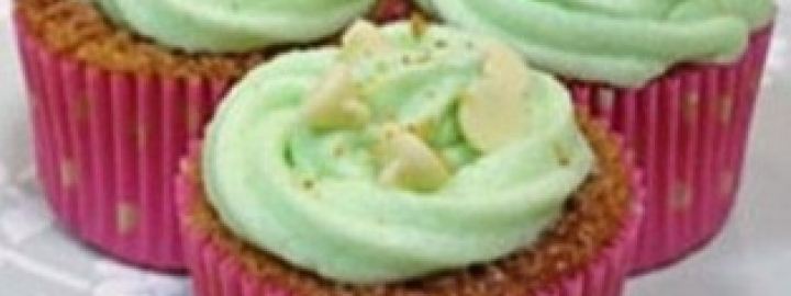 White chocolate and wasabi cupcakes